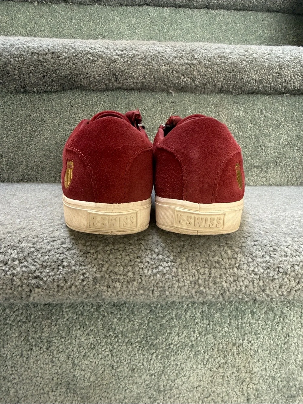 K-Swiss Low-Top Start-Up Maroon Suede Sneakers